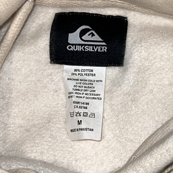 Quick Silver Womens Beige Hawaiian Graphic Pullover Hoodie Size Medium - Picture 11 of 12